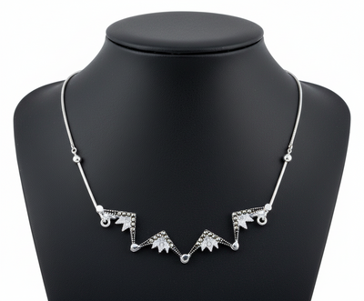 Two-Way Magnetic Star of Bethlehem Necklace with Gemstones