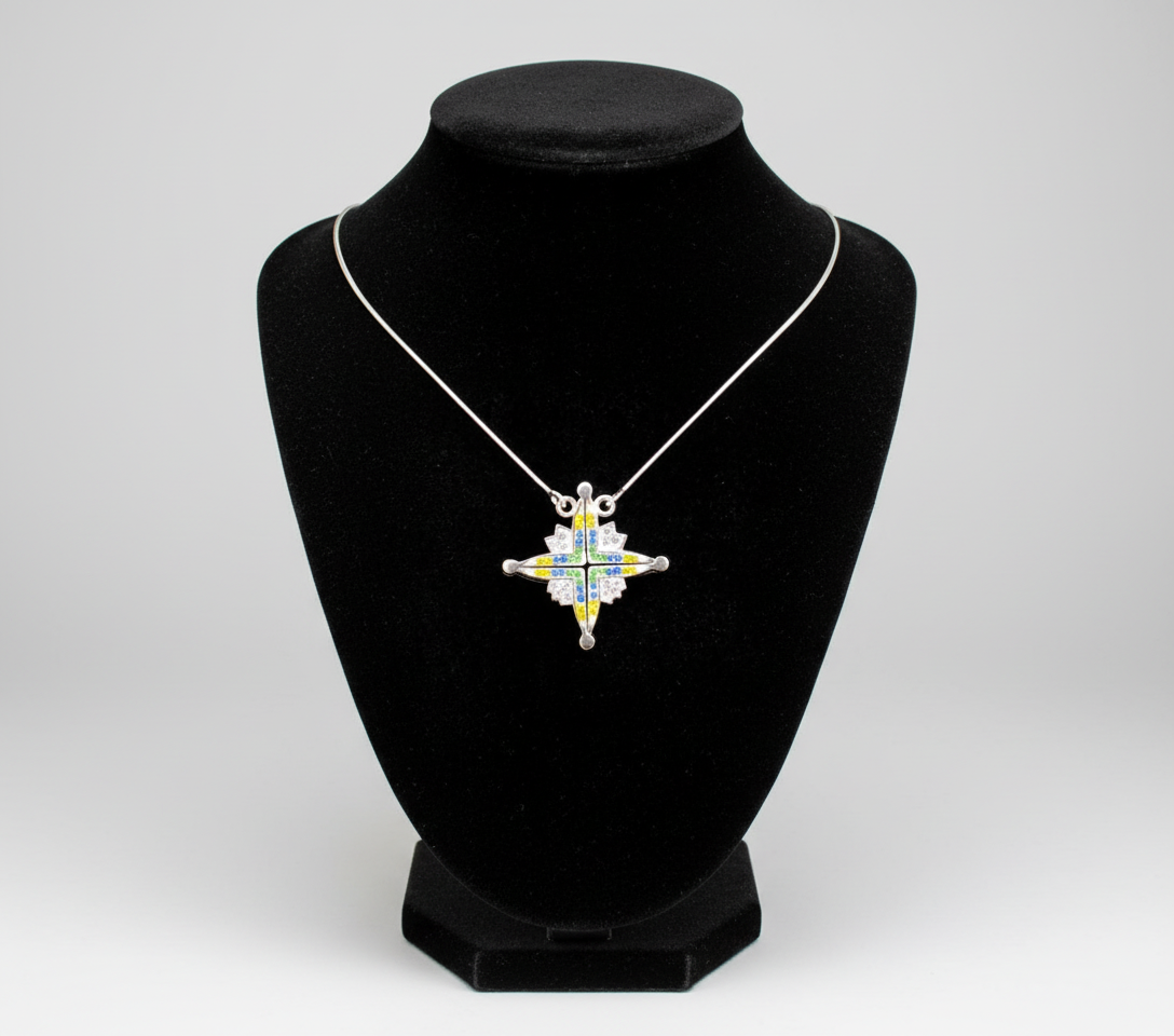 Two-Way Magnetic Star of Bethlehem Necklace