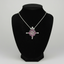Two-Way Magnetic Star of Bethlehem Necklace (Pink Gemstones)