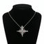 Two-Way Magnetic Star of Bethlehem Necklace (Pink Gemstones)