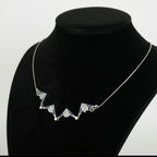 Two-Way Magnetic Star of Bethlehem Necklace with Blue Gemstones