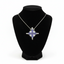 Two-Way Magnetic Star of Bethlehem Necklace with Blue Gemstones