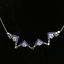 Two-Way Magnetic Star of Bethlehem Necklace with Blue Gemstones
