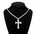 Crucifix Necklace, Sterling Silver