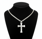 Crucifix Necklace, Sterling Silver