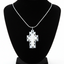 Mother of Pearl Cross Pendant, Sterling Silver