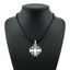 Sterling Silver Jerusalem Cross Necklace (L)