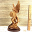 Archangel Raphael Masterpiece, 15" Wooden Sculpture from Holy Land