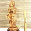 Virgin Mary Holding Baby Jesus, 18.9" Carved from the Holy Land Olive Wood
