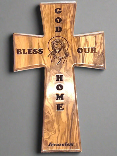 God Bless Our Home Wall Cross, 10"