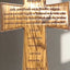 Wall Cross Engraved with Lord's Prayer in Spanish, Olive Wood