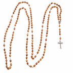 15 Decade Rosary, Wooden Beads from Holy Land, Wall Hanging
