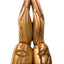 Wooden Praying Hands Statue ( Small) 5.3" Carved in the Holy Land from Olive Wood