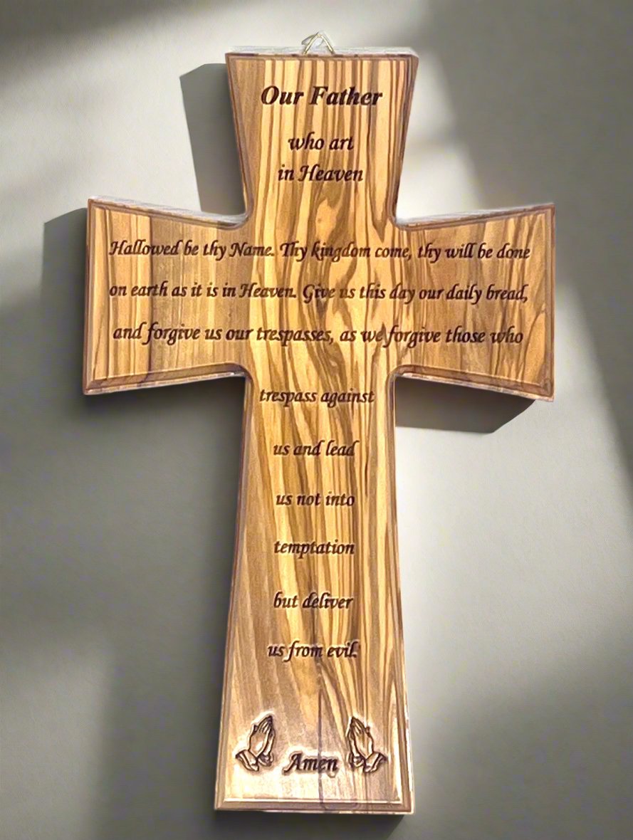 Lord's Prayer Wall Cross, 10"