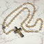 Rosary Necklace with Silver Beads