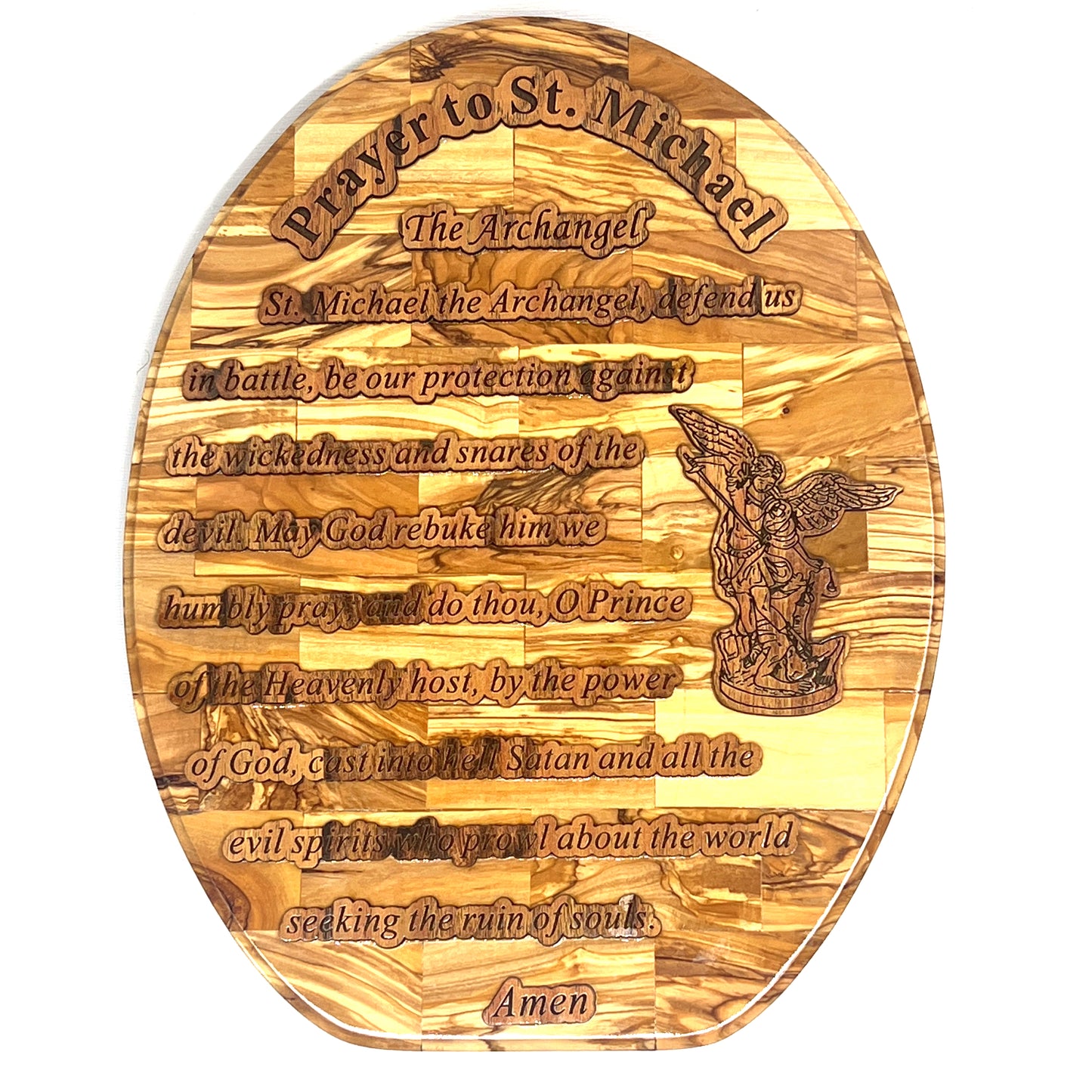 St. Micheal Prayer, Wall Hanging Plaque