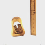 Hand Carved "The Holy Family" Nativity,5.2"  Wooden Nativity Figurine