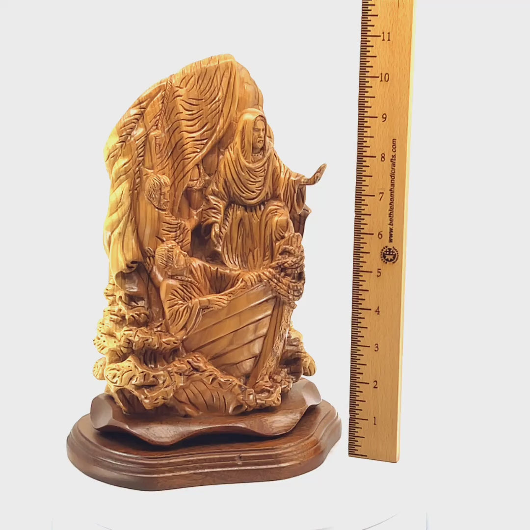 Jesus Christ "Calms The Storm" Sculpture, 10.5"