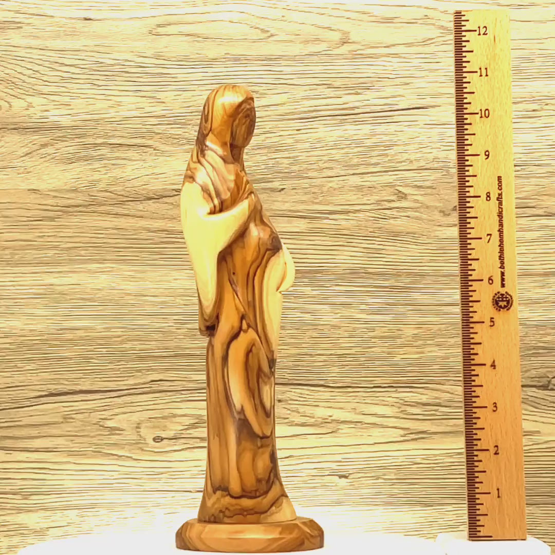 Our Lady of Hope Expectant, Virgin Mary 11", Wood Statue