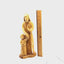 St. Joseph with Young Jesus Christ Figurine, 12" Hand Carved Olive Wood