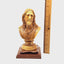 Bust of Jesus Christ's Head, 9.8" Wooden Sculpture from Holy Land