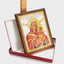 Virgin Mary with Jesus Bethlehem Silver Icon with Wood Frame