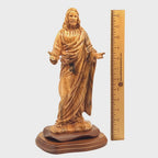 Jesus Christ "Giving Blessings" Wooden Sculpture, 13.4"