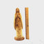 "Our Lady of Lourdes" Virgin Mary Olive Wood Carving, 12.8" Statue from Bethlehem