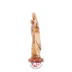 Our Lady of Lourdes, Virgin Mary Olive Wood Carving, 12.8" Statue from Bethlehem