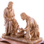 Carved Wooden Jesus Washing the Feet's Statue - Statuettes - Bethlehem Handicrafts