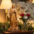 Statue of Jesus Christ Masterpiece for Church, 11.8" Olive Wood from Bethlehem