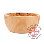 Round Olive Wood Serving Bowl 1 (Small) - Home & Office - Bethlehem Handicrafts