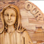 Olive Wood Virgin Mary Wall Hanging Plaque with Holy Land Incense - Wall Hangings - Bethlehem Handicrafts