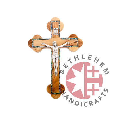 Wooden and Mother of Pearl Crucifixes - Wall Hangings - Bethlehem Handicrafts