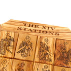 14 Stations of the Cross, 16.3" Olive Wood Plaque