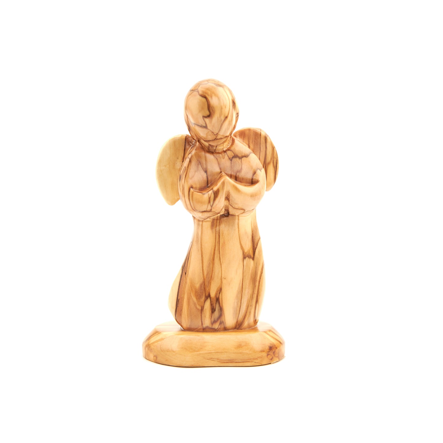 "Praying Angel" , Hand Carved Olive Wood 5.9"