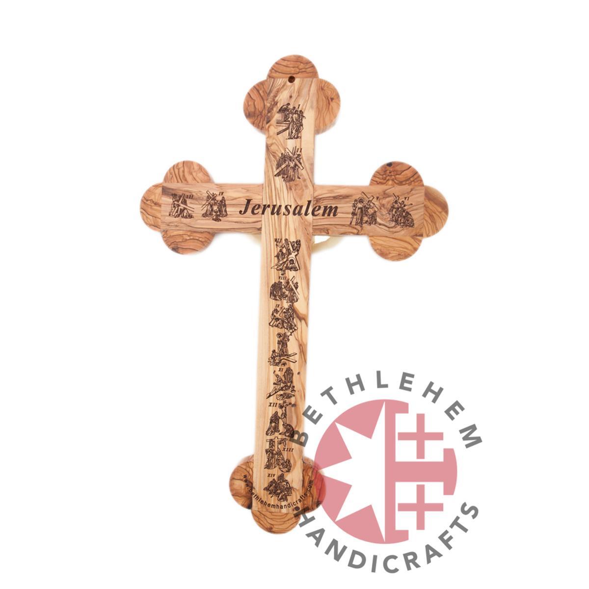 Wood Crucifix With Polymer Resin Corpus - Wall Hangings - Bethlehem Handicrafts