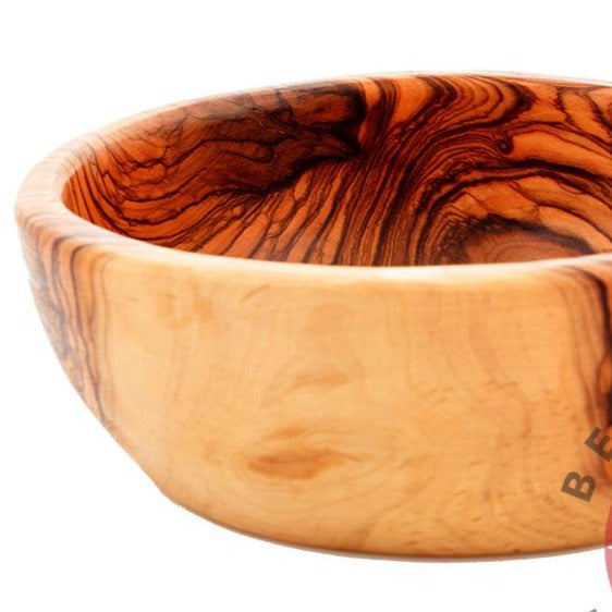 Round Olive Wood Bowls (Large Set of 3) - Home & Office - Bethlehem Handicrafts