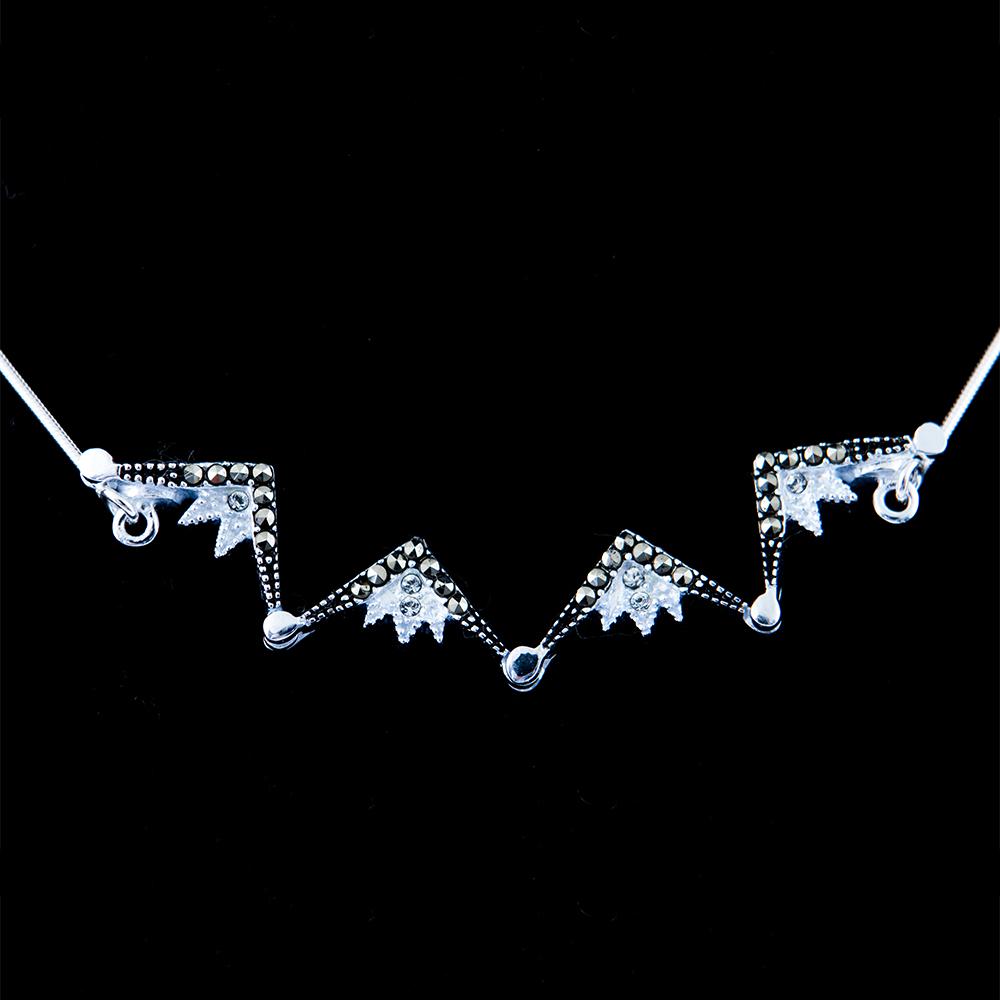 Two-Way Magnetic Star of Bethlehem Necklace with Gemstones - Jewelry - Bethlehem Handicrafts