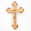 Abalone Olive Wood Wall Crucifix 14 Stations of Cross Engraved 