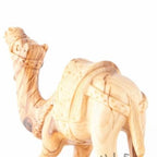 religious olive wood statue hand carved in Bethlehem, 6.5 inch close detail of the hand carved work
