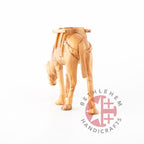 religious olive wood statue hand carved in Bethlehem, 7.9 inch natural light photo of the piece
