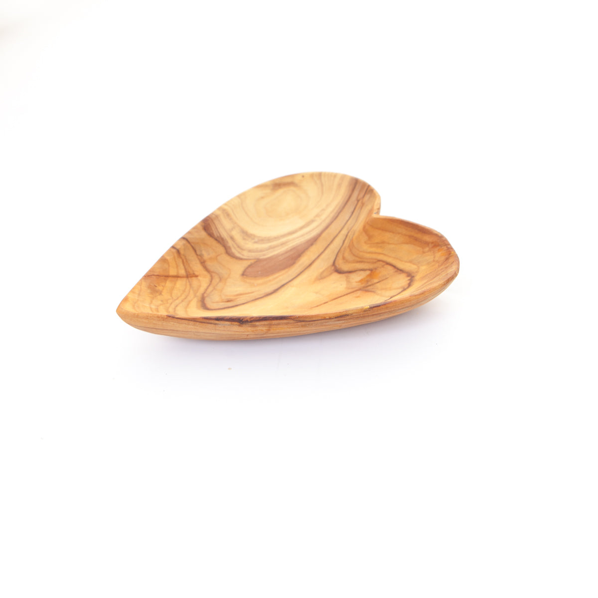 Olive Wood Heart Shaped Plate