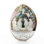 Unique Egg-Shaped Abalone Shell Nativity Scene 5.5"