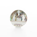 Olive wood nativity scene hand carved in Bethlehem, front view of the mother of pearl masterpiece