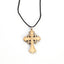 Artistic Olive Wood Jerusalem Cross Necklace