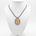 Sliver Plated Crucifix on Olive Wood Pendant