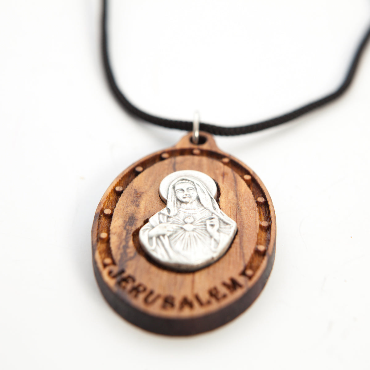 Sacred Heart of Mary Pendant Necklace