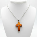 Yellow Cross Pendant Birthstones