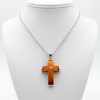 Yellow Cross Pendant Birthstones